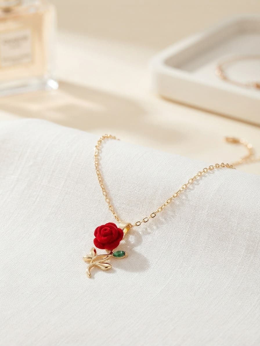 Collier de la Rose Rouge